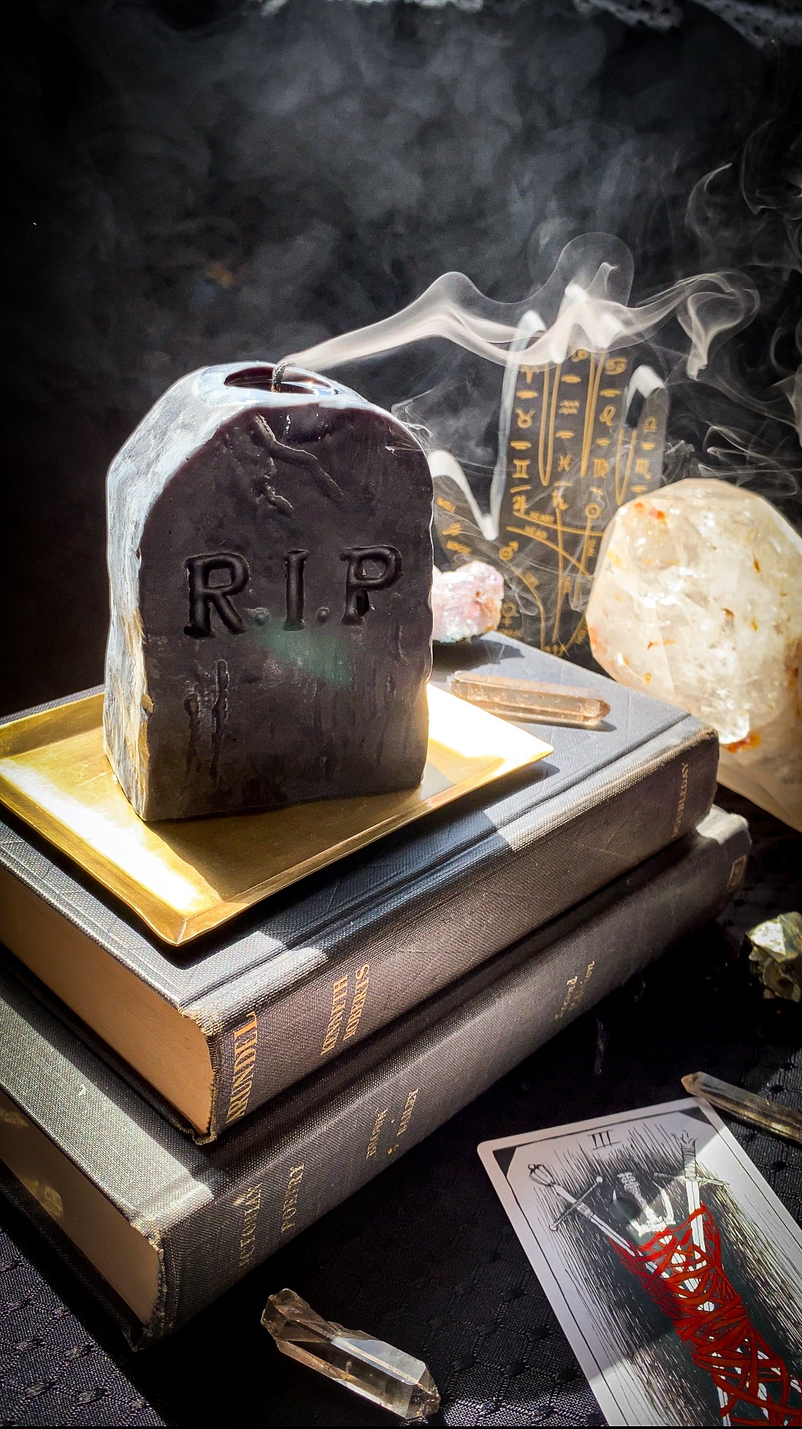 Tombstone Beeswax Candle