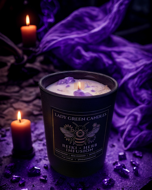 Lavender & Amethyst Reiki Infused Candle