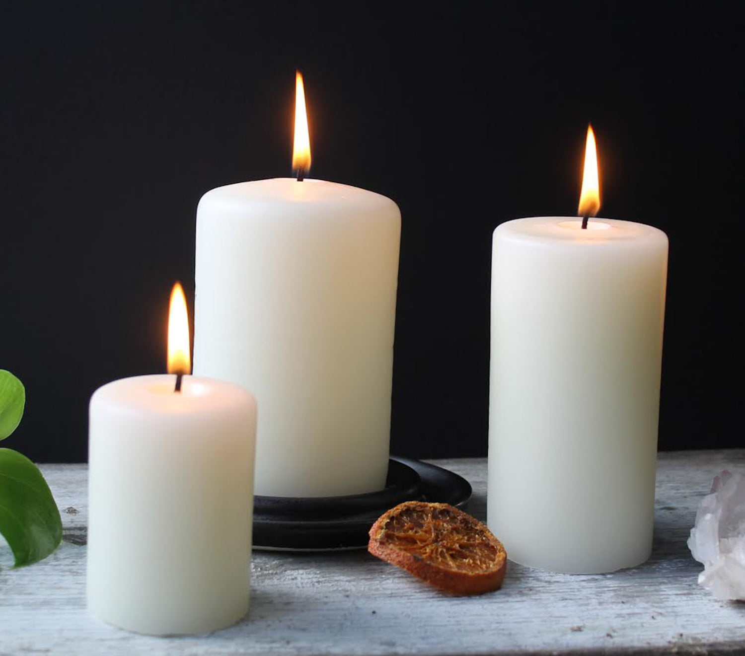 White Beeswax Candles