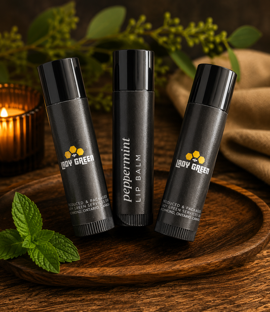 Custom Lady Green Lip Balm