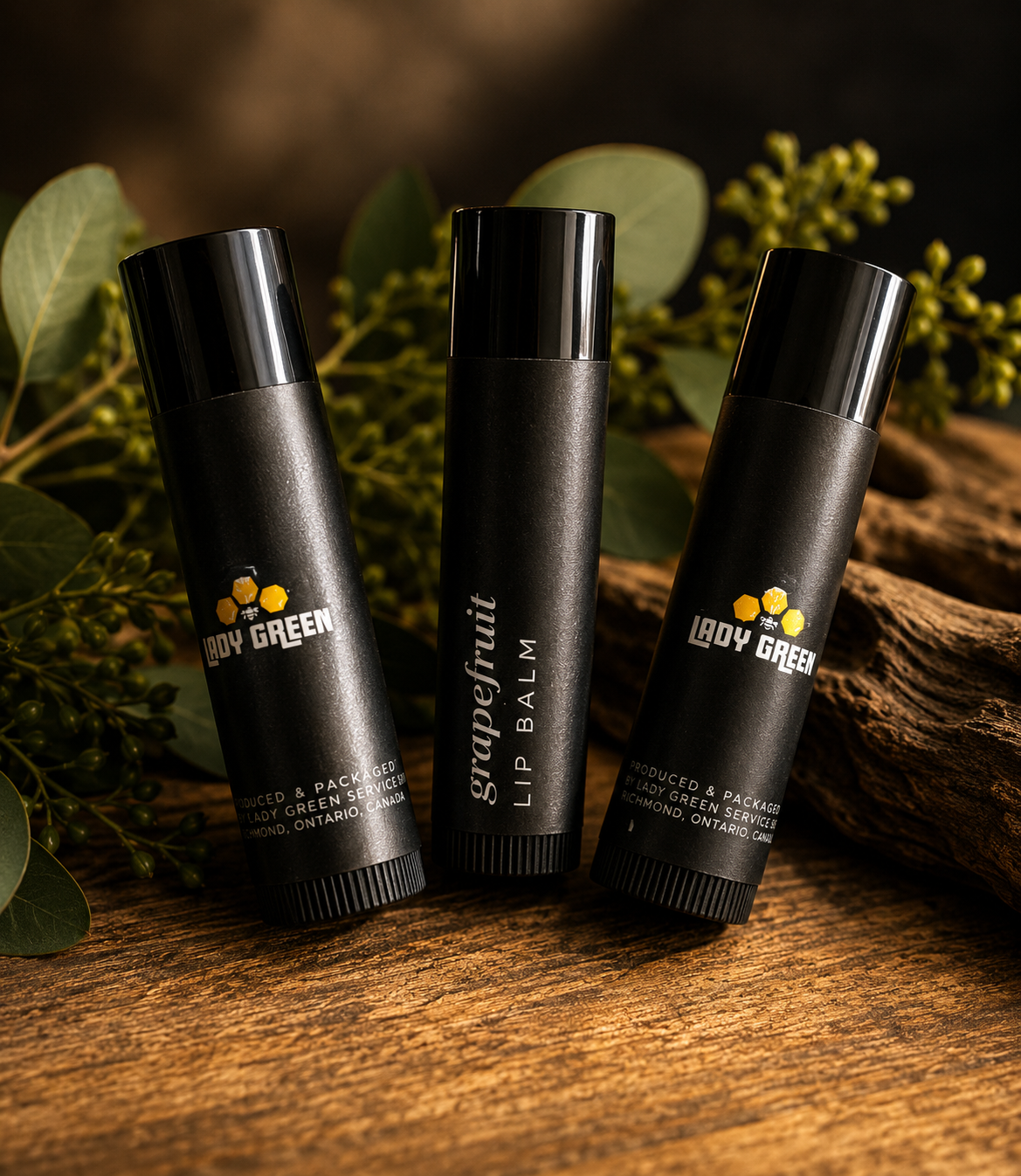 Custom Lady Green Lip Balm