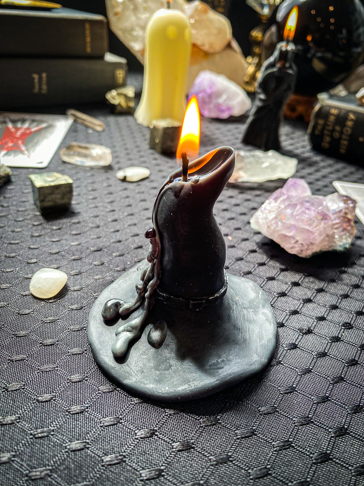 Witch Hat Beeswax Candle
