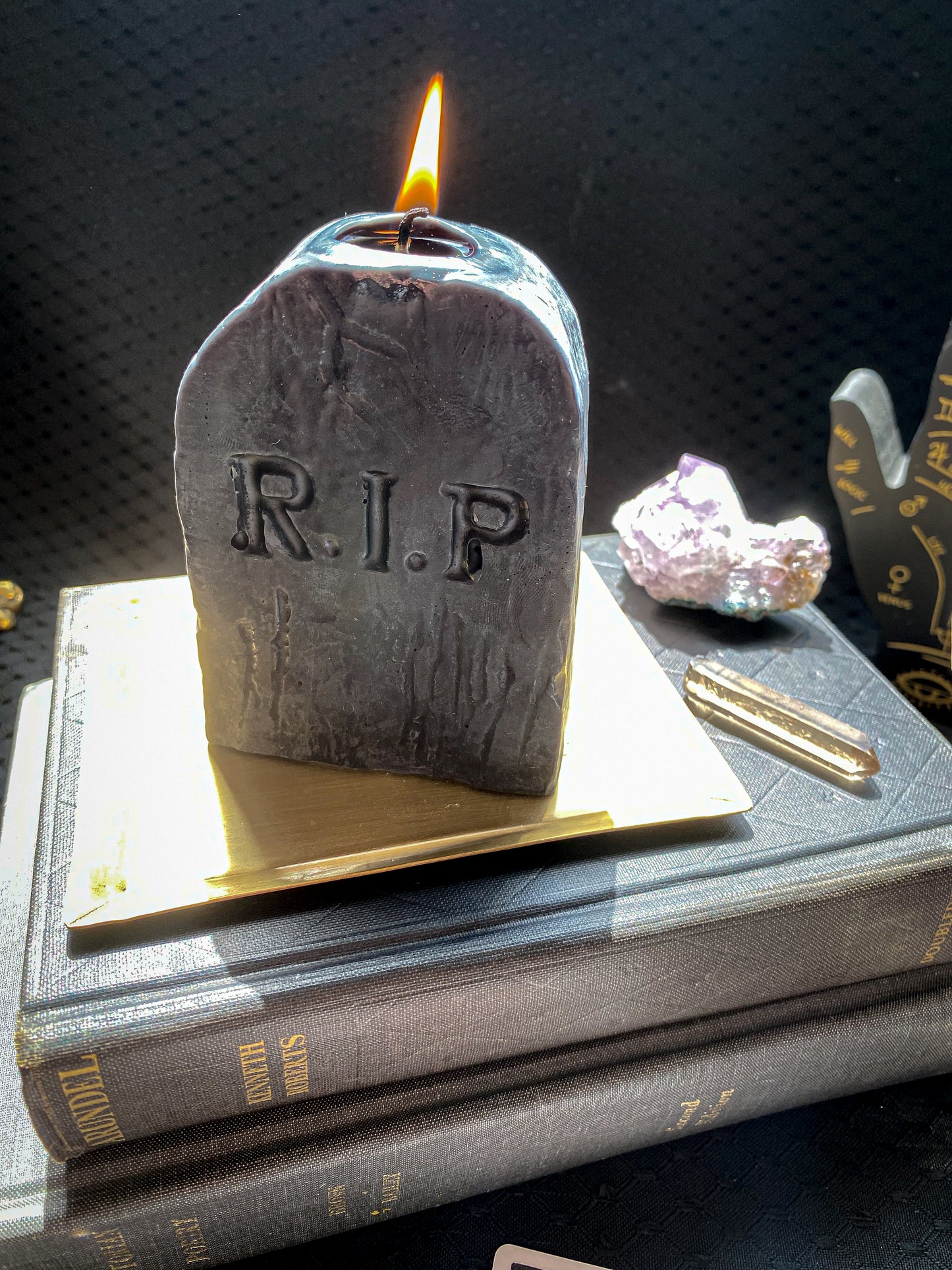Tombstone Beeswax Candle