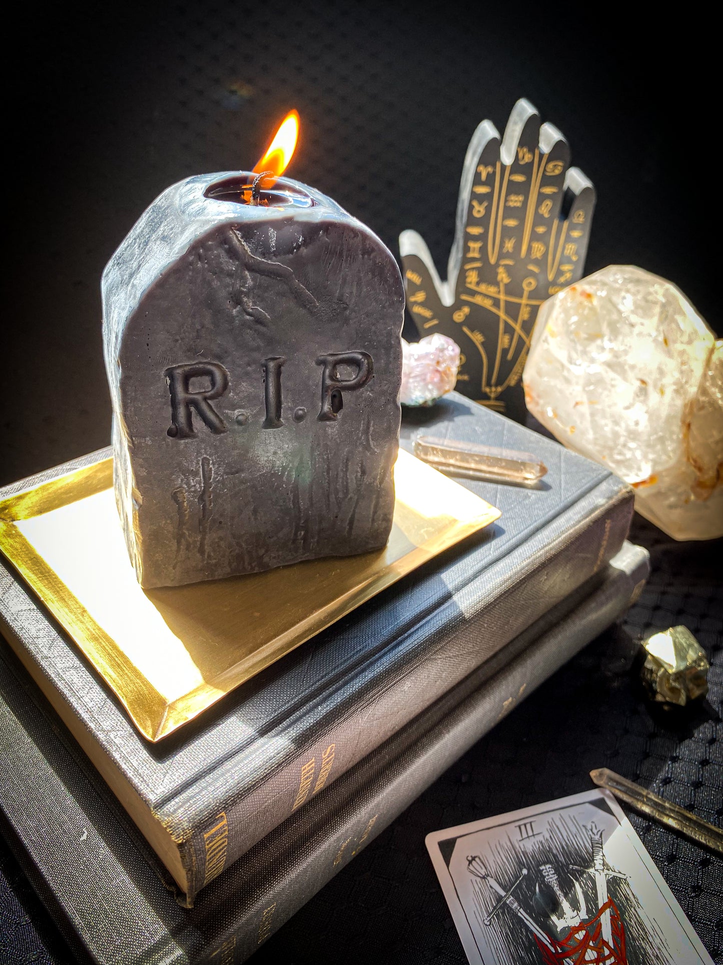Tombstone Beeswax Candle