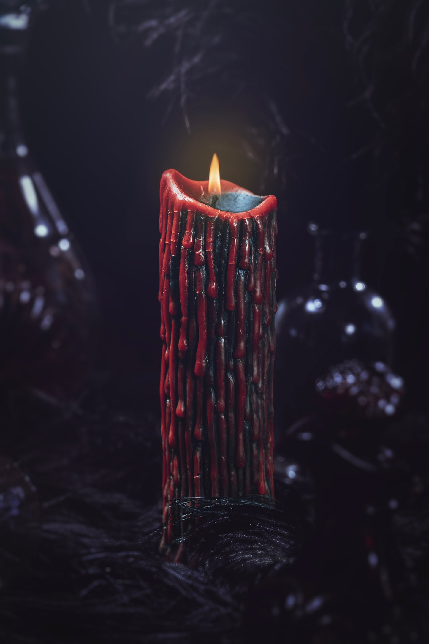 drippy pillar candle