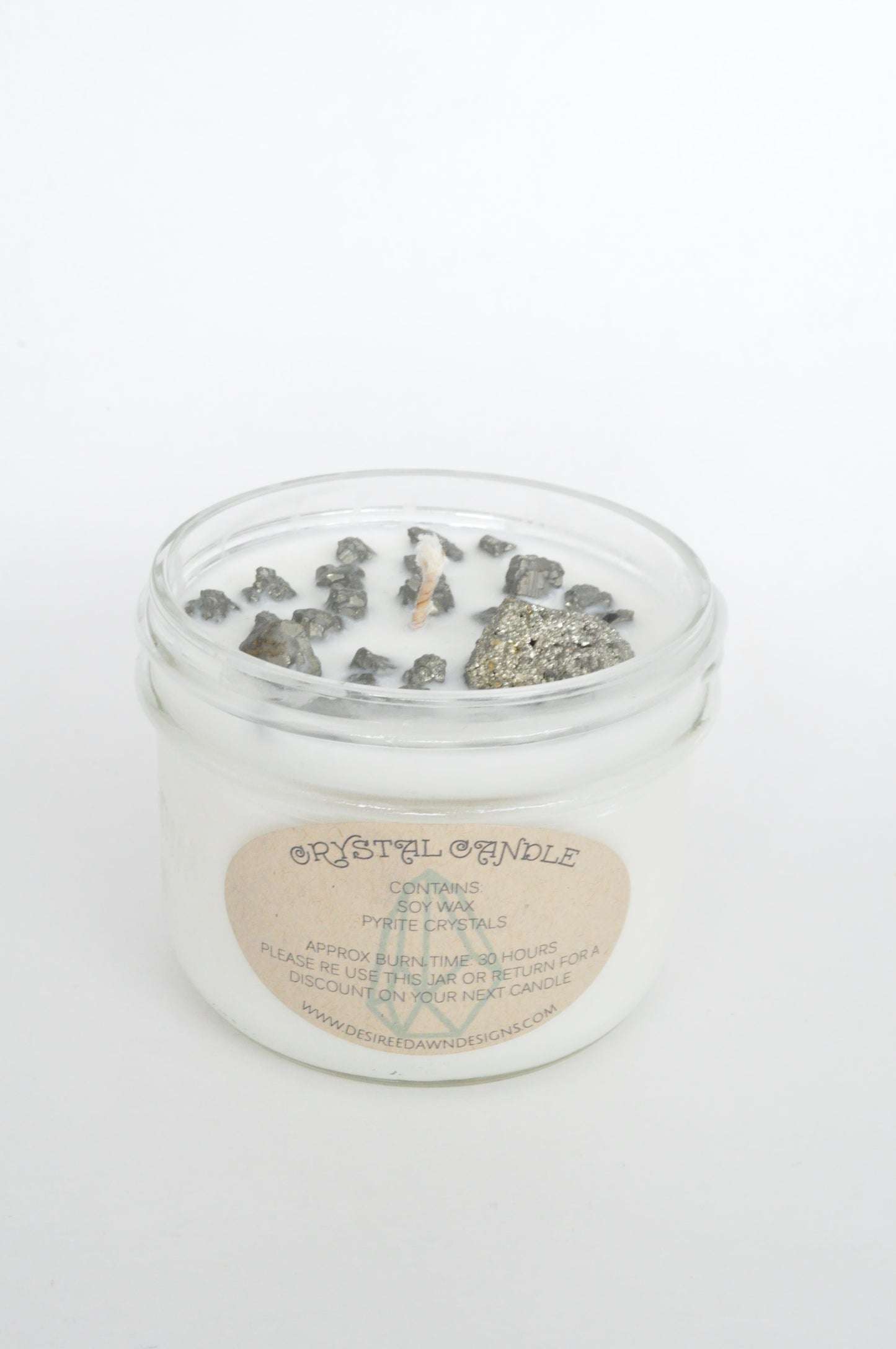 Gold Rush Crystal Candle