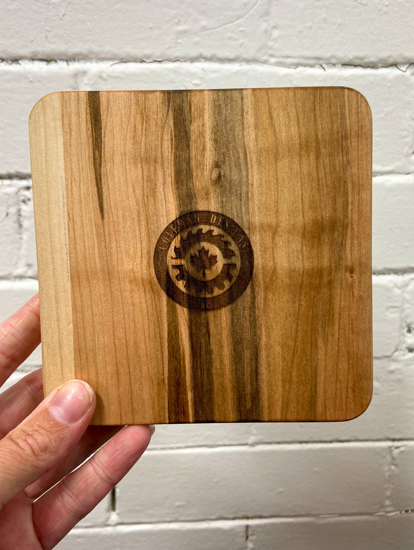 Square Wooden Drip Plate